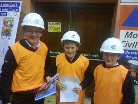 Adam, Dean and Tim are ready for work on the site!